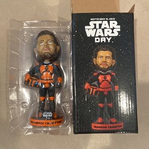 New in Box! SF Giants Star Wars Brandon Crawford Bobblehead-RARE Collectible